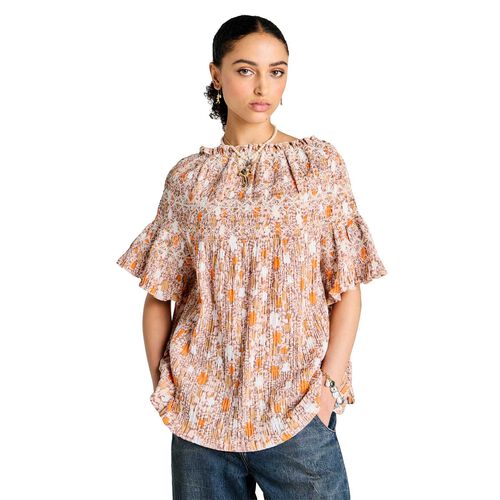 Karen Walker Theia Smocked Blouse